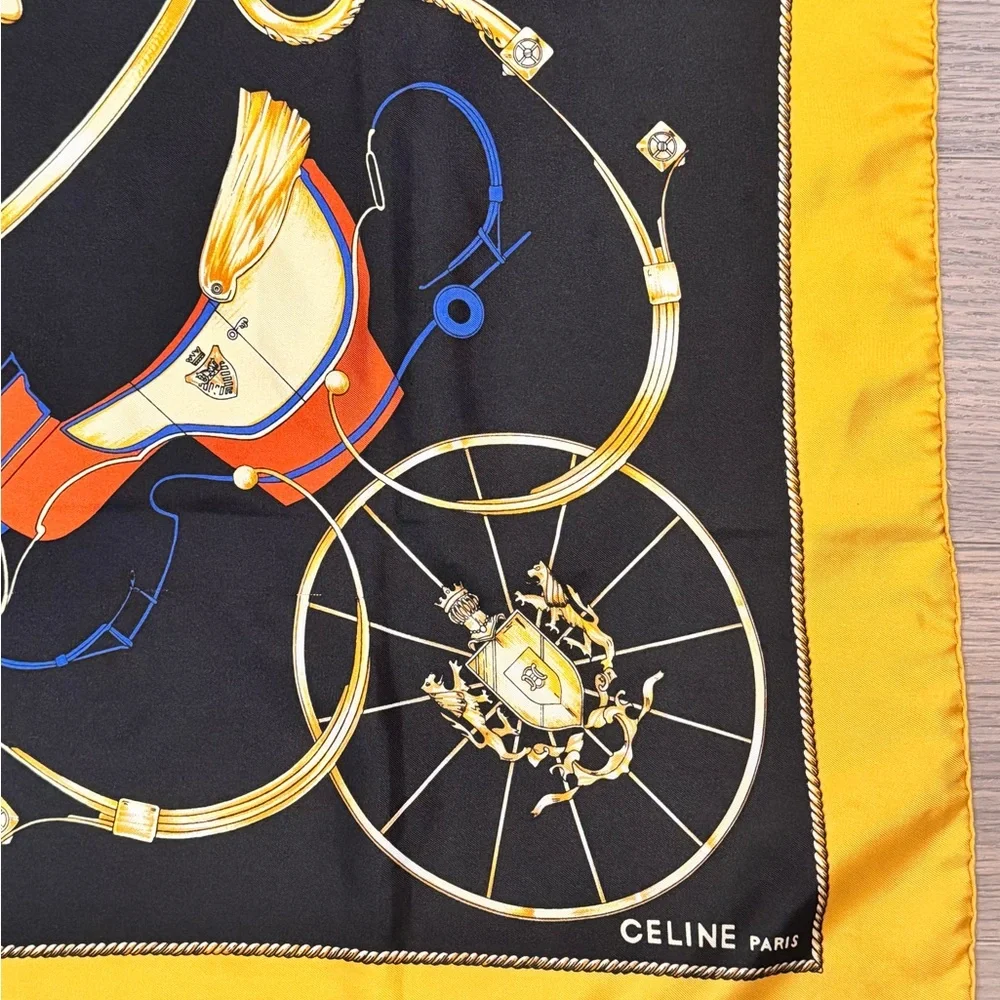 Celine Scarf - 100% silk - Picture 3 of 4